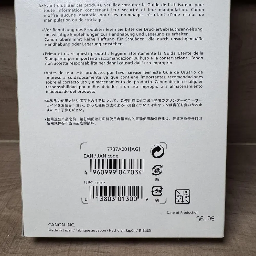 Canon‎ KP-36IP Color Ink Paper Set 36 Sheets 4x6 For Selphy CP Printers
